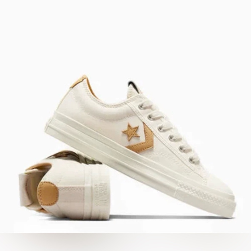 Converse Star Player 76 Ox NIB, Egret/Sandy Shore, Women’s Size 8.5, M7 (EUR 40)